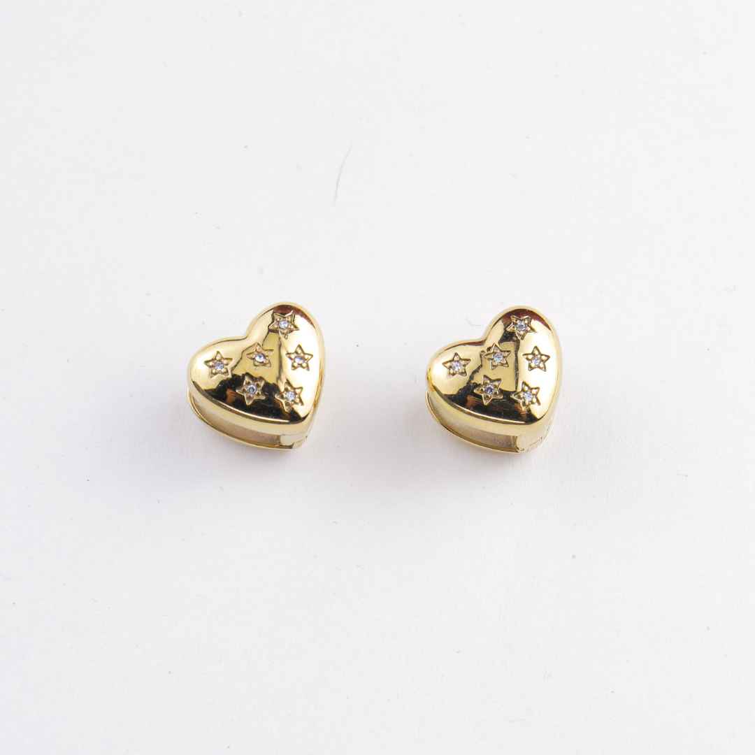 Double-Sided Heart Design Earrings for Girls and Women