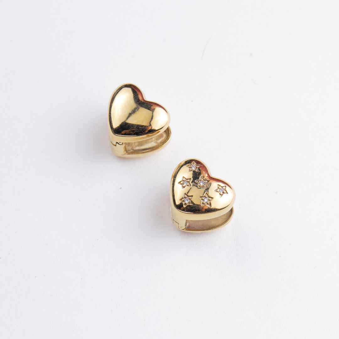 Double-Sided Heart Design Earrings for Girls and Women