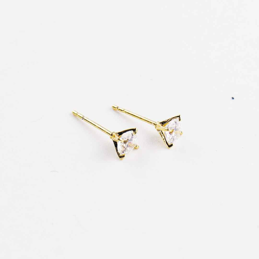 Small Cute Stud Diamond Earrings for Girls and women