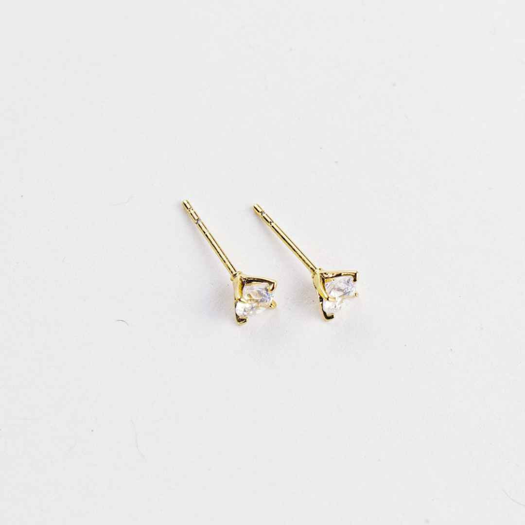 Small Cute Stud Diamond Earrings for Girls and women